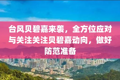 台风贝碧嘉来袭，全方位应对与关注关注贝碧嘉动向，做好防范准备