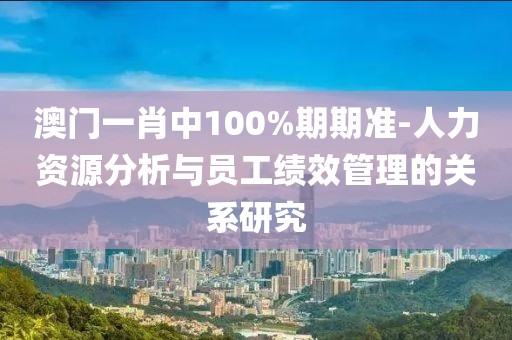 澳门一肖中100%期期准-人力资源分析与员工绩效管理的关系研究