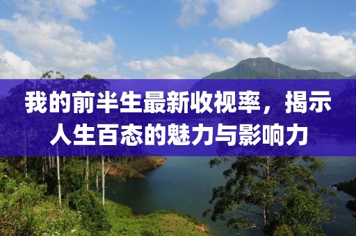 我的前半生最新收视率，揭示人生百态的魅力与影响力