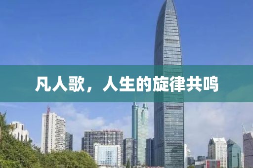 凡人歌，人生的旋律共鸣