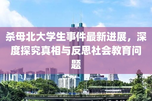 杀母北大学生事件最新进展，深度探究真相与反思社会教育问题
