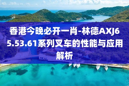 香港今晚必开一肖-林德AXJ65.53.61系列叉车的性能与应用解析