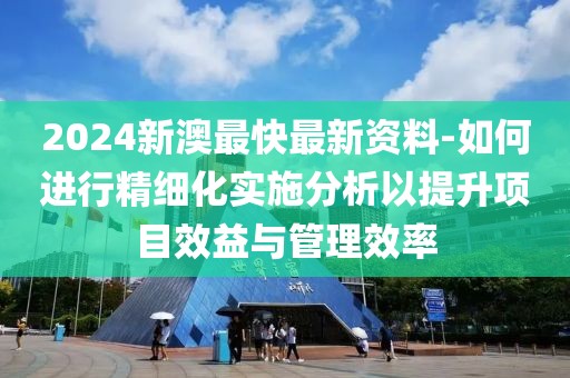 2024新澳最快最新资料-如何进行精细化实施分析以提升项目效益与管理效率