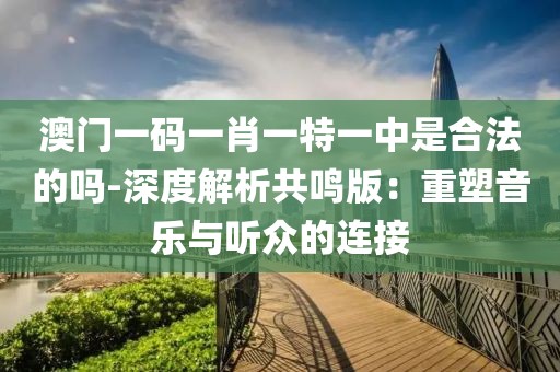 澳门一码一肖一特一中是合法的吗-深度解析共鸣版：重塑音乐与听众的连接