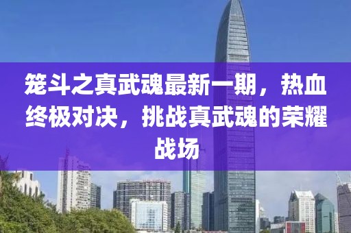 笼斗之真武魂最新一期，热血终极对决，挑战真武魂的荣耀战场
