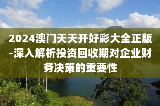 2024澳门天天开好彩大全正版-深入解析投资回收期对企业财务决策的重要性