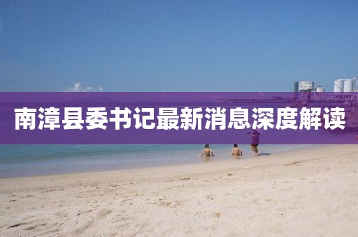 南漳县委书记最新消息深度解读