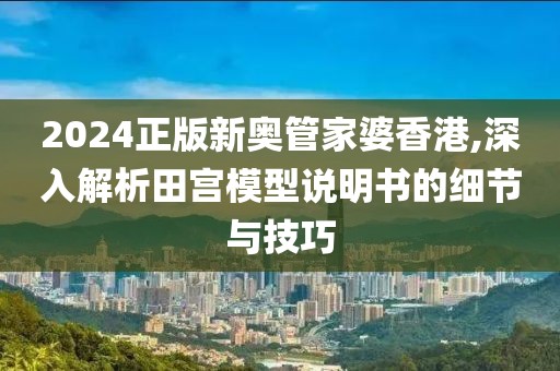 2024正版新奥管家婆香港,深入解析田宫模型说明书的细节与技巧