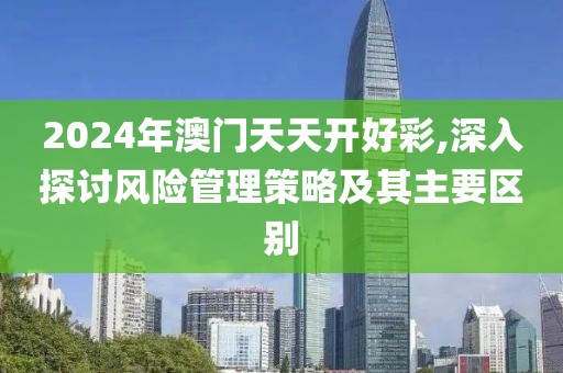 2024年澳门天天开好彩,深入探讨风险管理策略及其主要区别