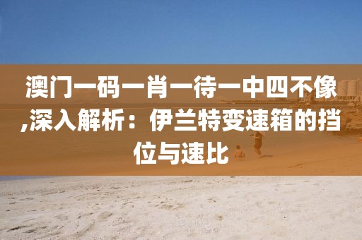 澳门一码一肖一待一中四不像,深入解析：伊兰特变速箱的挡位与速比