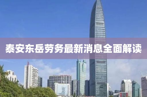 泰安东岳劳务最新消息全面解读