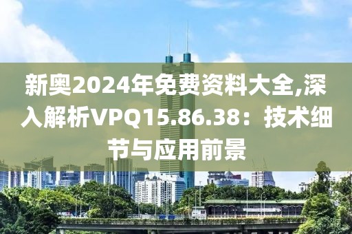 新奥2024年免费资料大全,深入解析VPQ15.86.38：技术细节与应用前景