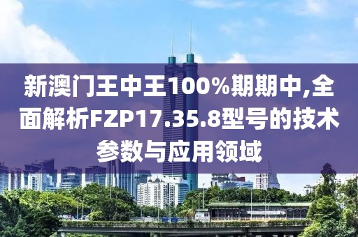 新澳门王中王100%期期中,全面解析FZP17.35.8型号的技术参数与应用领域