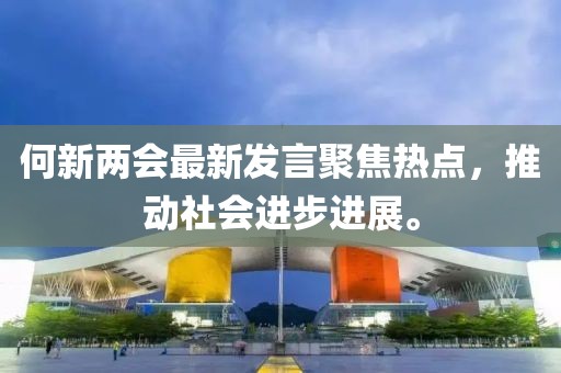 何新两会最新发言聚焦热点，推动社会进步进展。
