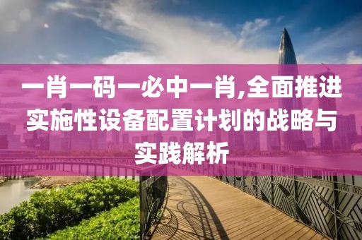 一肖一码一必中一肖,全面推进实施性设备配置计划的战略与实践解析