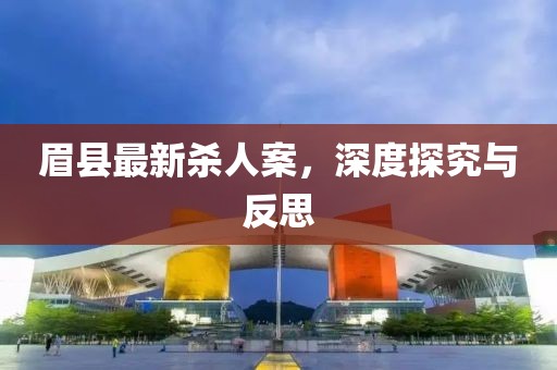 眉县最新杀人案，深度探究与反思