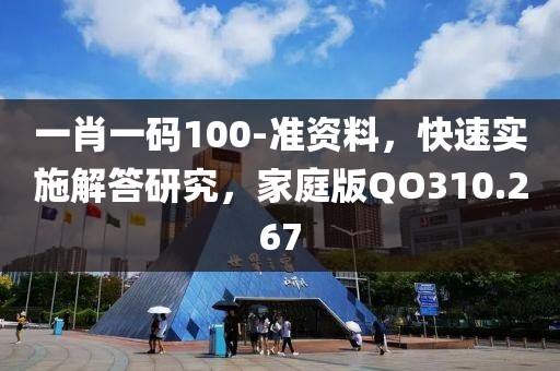 一肖一码100-准资料，快速实施解答研究，家庭版QO310.267