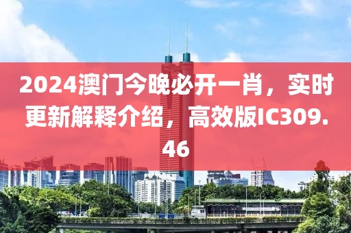 2024澳门今晚必开一肖，实时更新解释介绍，高效版IC309.46