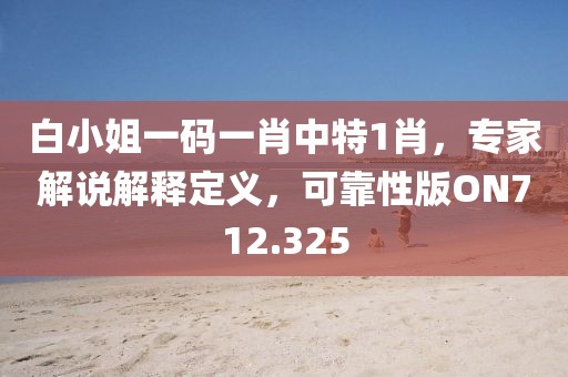 白小姐一码一肖中特1肖，专家解说解释定义，可靠性版ON712.325