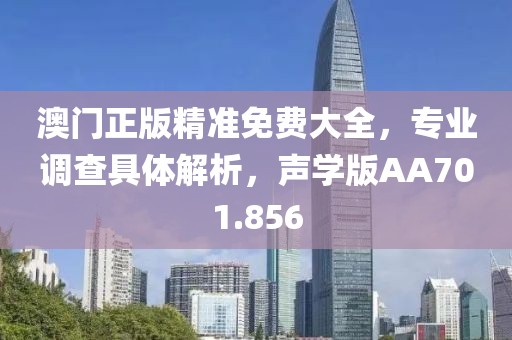 澳门正版精准免费大全，专业调查具体解析，声学版AA701.856
