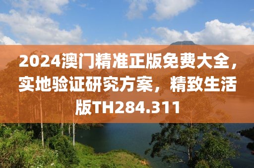 2024澳门精准正版免费大全，实地验证研究方案，精致生活版TH284.311