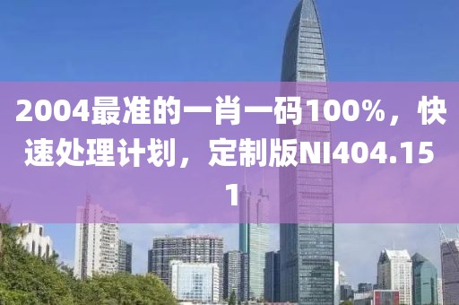 2004最准的一肖一码100%，快速处理计划，定制版NI404.151