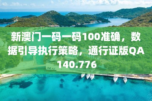 新澳门一码一码100准确，数据引导执行策略，通行证版QA140.776