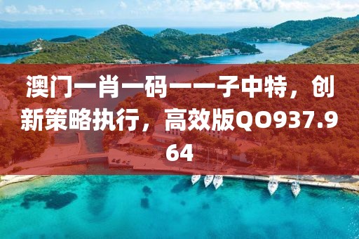澳门一肖一码一一子中特，创新策略执行，高效版QO937.964
