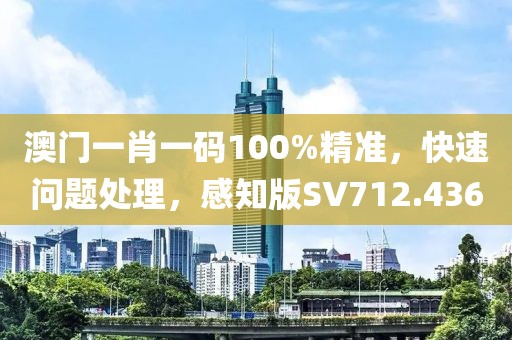 澳门一肖一码100%精准，快速问题处理，感知版SV712.436