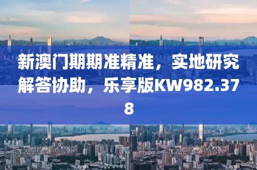 新澳门期期准精准，实地研究解答协助，乐享版KW982.378