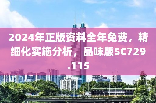 2024年正版资料全年免费，精细化实施分析，品味版SC729.115