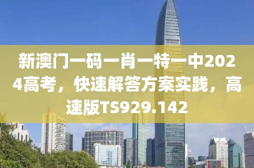 新澳门一码一肖一特一中2024高考，快速解答方案实践，高速版TS929.142