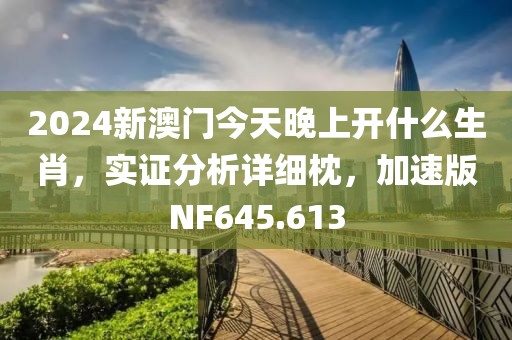 2024新澳门今天晚上开什么生肖，实证分析详细枕，加速版NF645.613