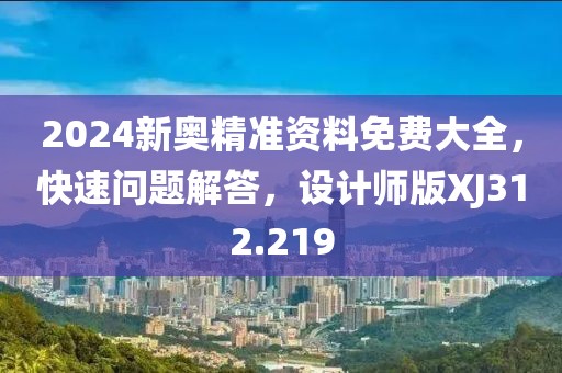 2024新奥精准资料免费大全，快速问题解答，设计师版XJ312.219