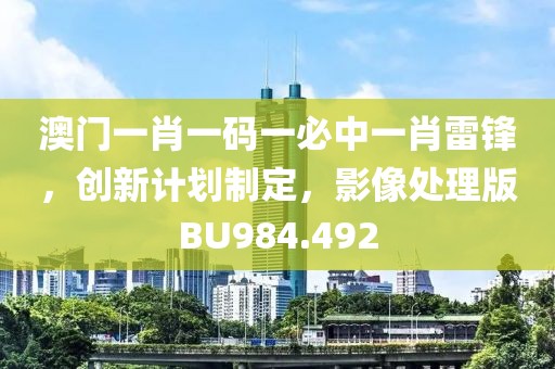 澳门一肖一码一必中一肖雷锋，创新计划制定，影像处理版BU984.492