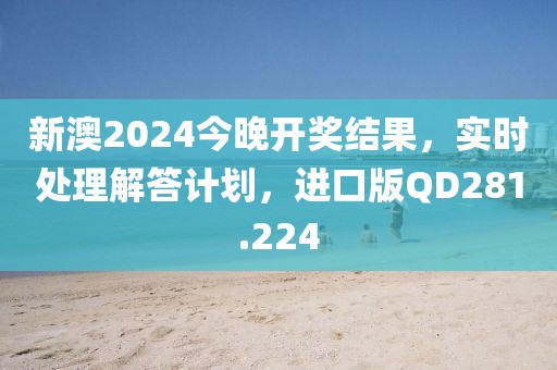 新澳2024今晚开奖结果，实时处理解答计划，进口版QD281.224