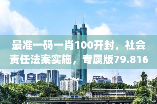 最准一码一肖100开封，社会责任法案实施，专属版79.816