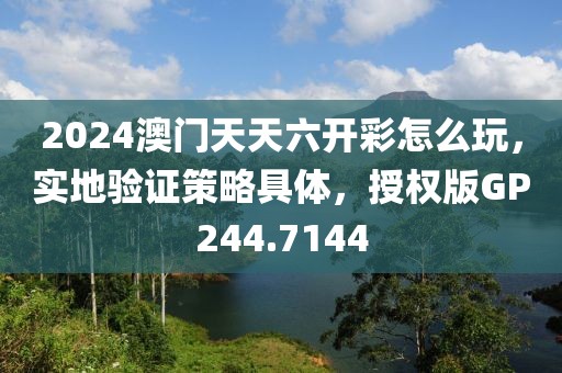 2024澳门天天六开彩怎么玩，实地验证策略具体，授权版GP244.7144