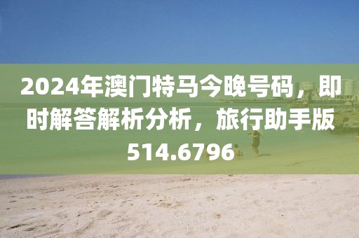 2024年澳门特马今晚号码，即时解答解析分析，旅行助手版514.6796