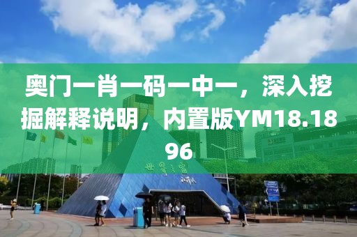 奥门一肖一码一中一，深入挖掘解释说明，内置版YM18.1896