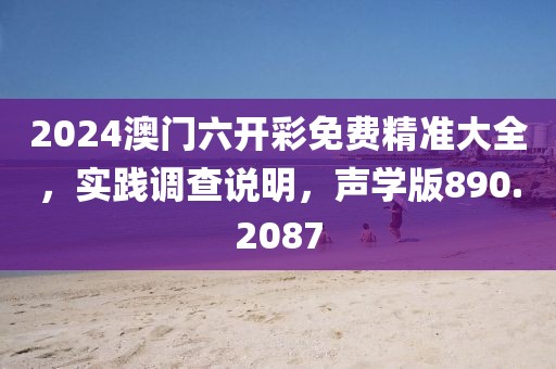2024澳门六开彩免费精准大全，实践调查说明，声学版890.2087