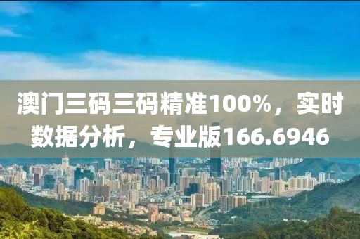 澳门三码三码精准100%，实时数据分析，专业版166.6946