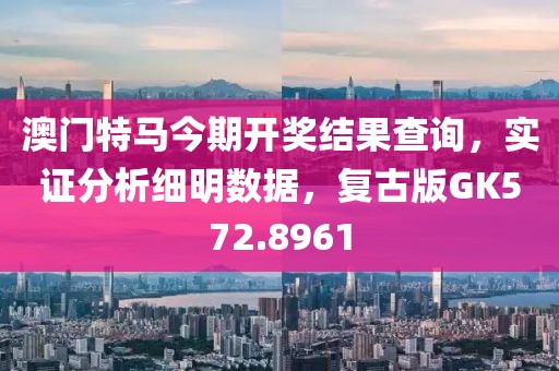 澳门特马今期开奖结果查询，实证分析细明数据，复古版GK572.8961