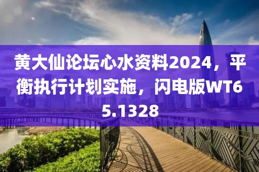 黄大仙论坛心水资料2024，平衡执行计划实施，闪电版WT65.1328
