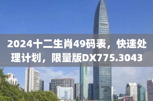 2024十二生肖49码表，快速处理计划，限量版DX775.3043