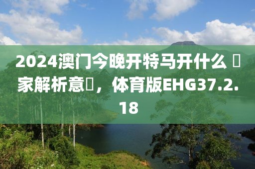 2024澳门今晚开特马开什么 專家解析意見，体育版EHG37.2.18