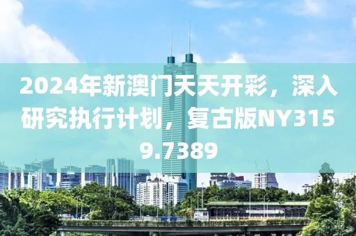 2024年新澳门天天开彩，深入研究执行计划，复古版NY3159.7389