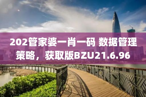 202管家婆一肖一码 数据管理策略，获取版BZU21.6.96