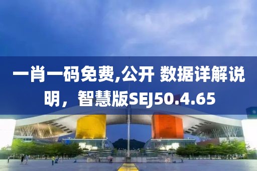 一肖一码免费,公开 数据详解说明，智慧版SEJ50.4.65