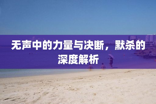 无声中的力量与决断，默杀的深度解析